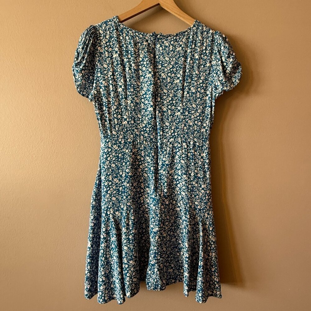Women's 6 Princess Polly The Sting Mini Dress Blue Floral - Picture 5 of 9